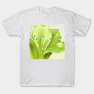 Floral Art - Lime Green T-Shirt